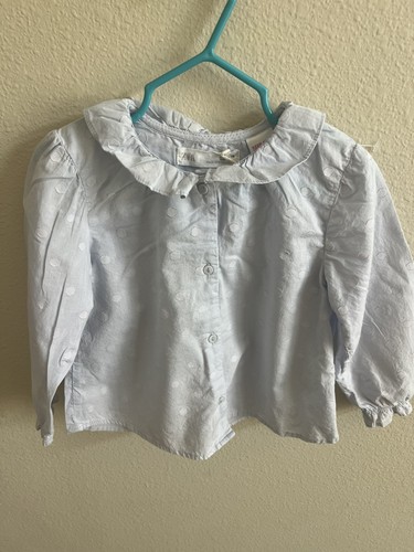 Zara camicia blu bambina - camicia,